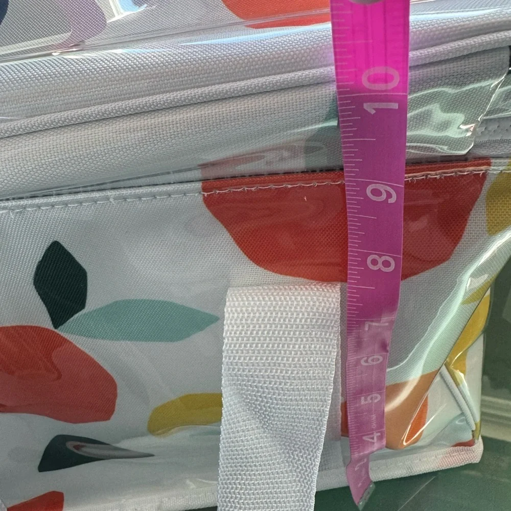 Kate Spade Colorful fruit design coolerTote Bag w/ plastic coating,zipper,straps